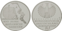 10 Euro Keplersche Gesetze Deutschland 2009